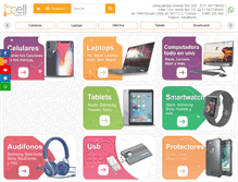 Tablet Screenshot of pcellshop.com